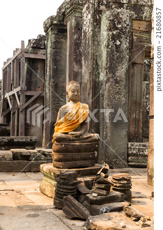 statue in the Bayon Temple Cambodia 21680857