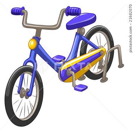 Bicycle with blue frame Bicycle with blue frame 21682070