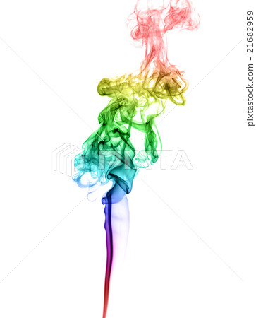 Abstract multicolored smoke Abstract multicolored smoke 21682959