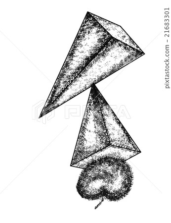 Pyramid on a white background. Pyramid on a white background. 21683301
