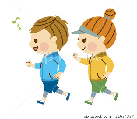 Male and female jogging part 1 21684357