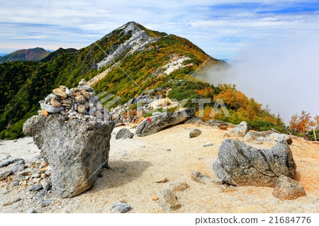 從南阿爾卑斯山·Yakushi-dake雲的觀音山 從南阿爾卑斯山·Yakushi-dake雲的觀音山 21684776