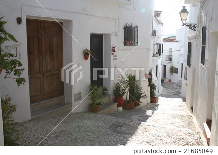 White village staircase White village staircase 21685049