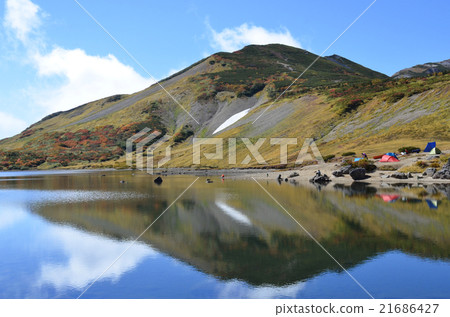 長野縣小谷村美麗的白馬大橋2 照片素材 圖片 圖庫