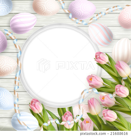 Blank picture frame on white. EPS 10 21688616