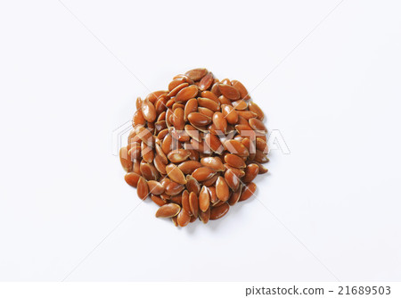 Brown flax seeds 21689503