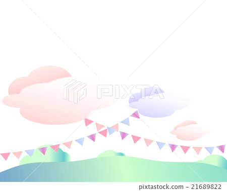 Sports festival event outdoor athletic meeting fairy tale pale Japanese Japanese color sky Sports festival event outdoor athletic meeting fairy tale pale Japanese Japanese color sky 21689822