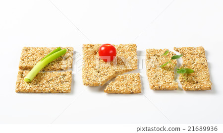 Sesame seed crackers Sesame seed crackers 21689936