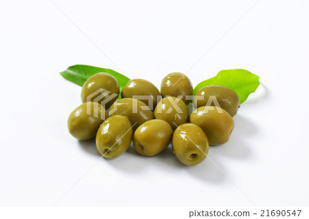 Spanish green olives 21690547