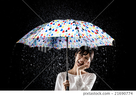 A woman with an umbrella 21690774