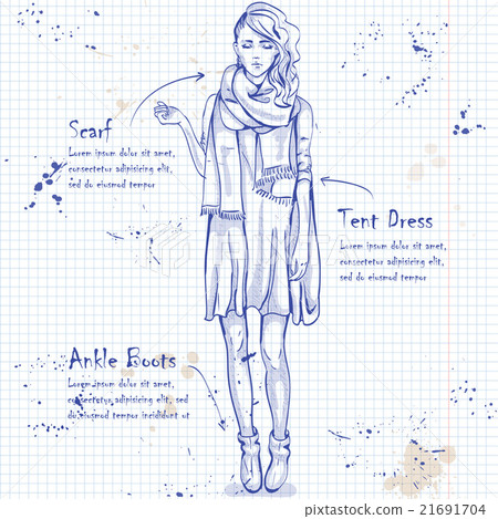 trendy look on notebook page 21691704