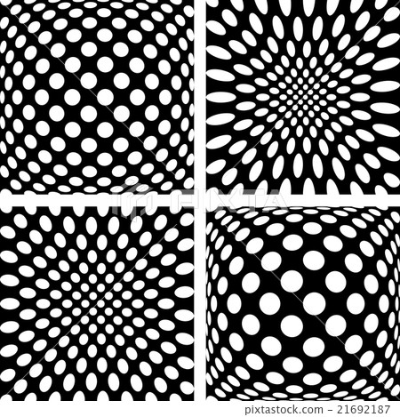 Convex and concave patterns set - Stock Illustration [21692187] - PIXTA