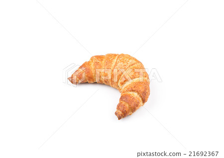 Croissant over white background 21692367