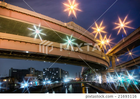 View of the Ayase River and the capital high 21693116