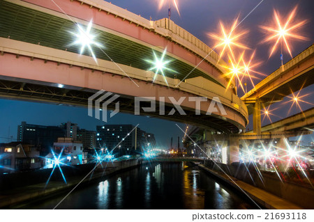 View of the Ayase River and the capital high View of the Ayase River and the capital high 21693118