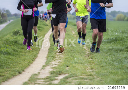 Marathon cross-country running Marathon cross-country running 21693239