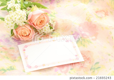 玫瑰和留言卡 21693243