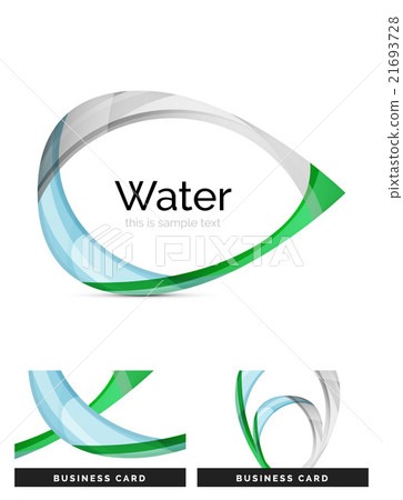 Abstract geometric water drop design 21693728