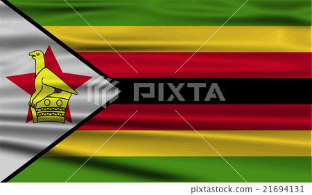 Flag of Zimbabwe with old texture. Vector Flag of Zimbabwe with old texture. Vector 21694131