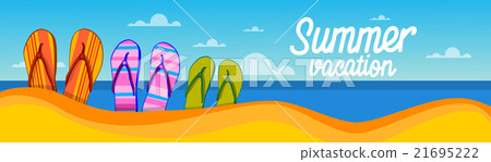 Summer Beach Flip-flops Sand Tropical Vacation Summer Beach Flip-flops Sand Tropical Vacation 21695222