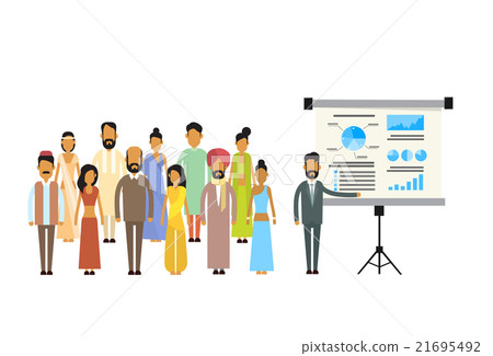 Indian Business People Group Presentation Flip Indian Business People Group Presentation Flip 21695492