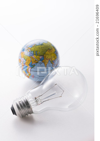 Incandescent light bulb and globe 21696409