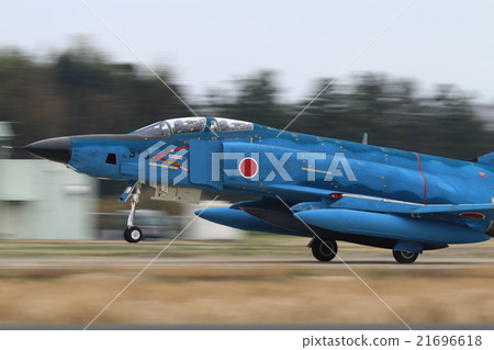 Air Self Defense Force fighter take-off offshore camouflage RF-4E 21696618