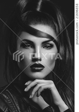 Girl with dark lips Girl with dark lips 21696858