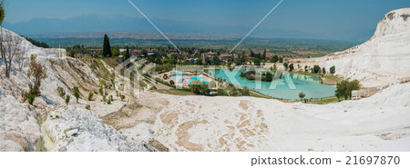 Panoramic view of Pammukale 21697870