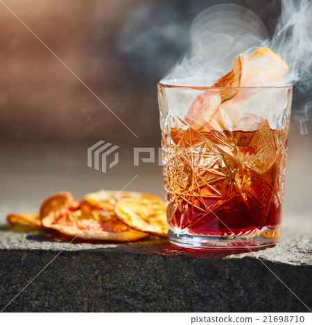 Old fashioned cocktail. Negroni Old fashioned cocktail. Negroni 21698710