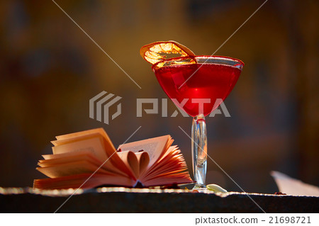 red cocktail with space for text 21698721