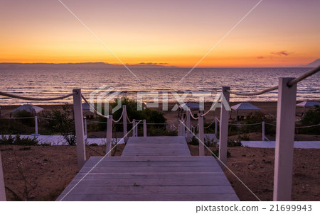Sun goes down on this perfect beach 21699943