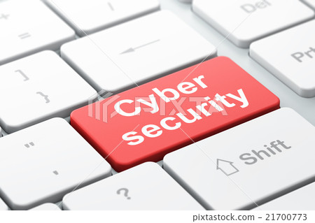 Protection concept: Cyber Security on computer 21700773