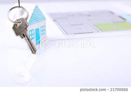 The small house with a key. The plan of a flat The small house with a key. The plan of a flat 21700988