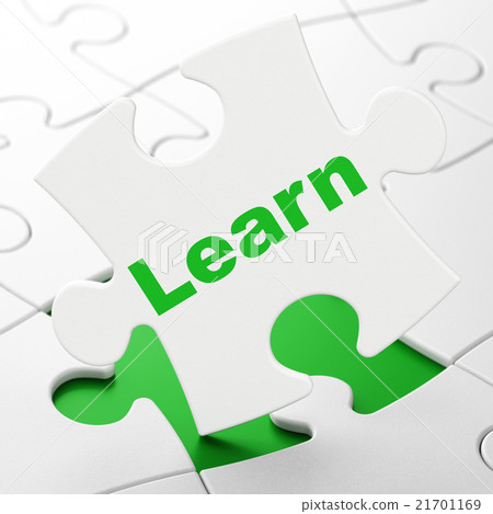 Studying concept: Learn on puzzle background Studying concept: Learn on puzzle background 21701169