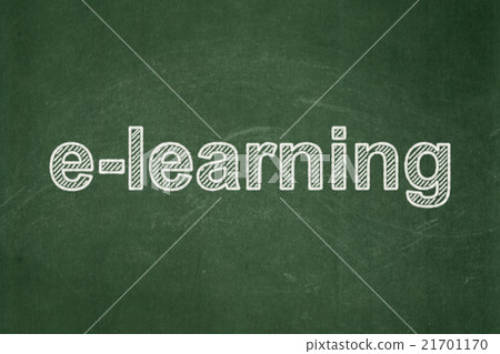 Learning concept: E-learning on chalkboard Learning concept: E-learning on chalkboard 21701170