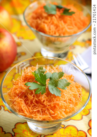 Grated carrot and apple salad Grated carrot and apple salad 21701414
