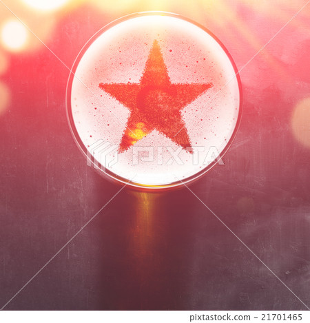 lager beer on table 21701465