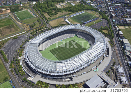 Tokyo stadium / aerial photograph 21703793