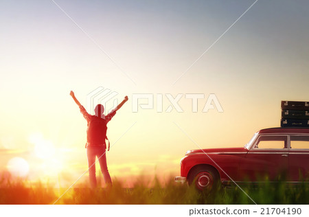 enjoying road trip 21704190