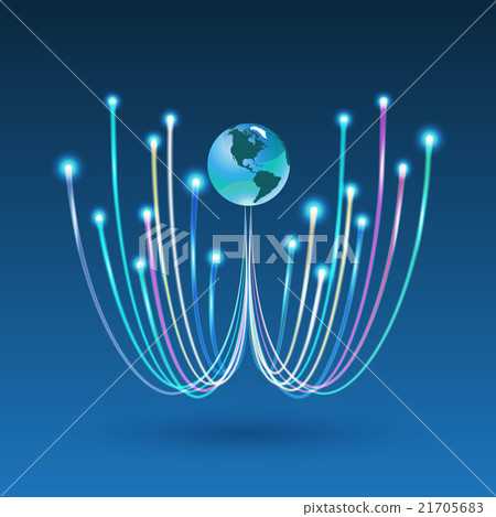 fiber optic connection for business communication  21705683