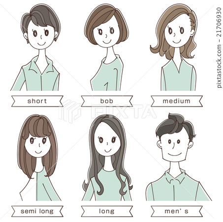 Hair style illustration Hair style illustration 21706930