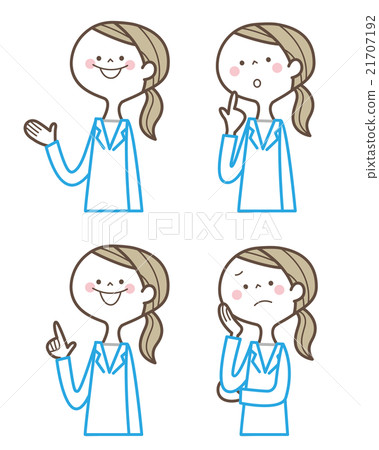 A lady in white A lady in white 21707192