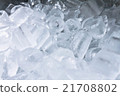 background with ice cubes isolated on white 21708802