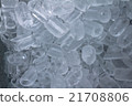 background with ice cubes isolated on white 21708806