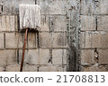 Old mop on wall background 21708813