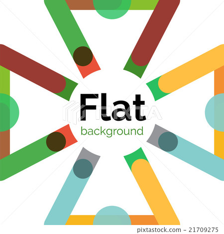 Colorful connected lines on white - abstract Colorful connected lines on white - abstract 21709275