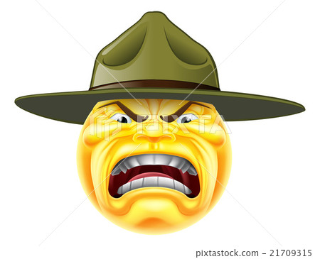 Angry Emoji Emoticon Drill Sergeant 21709315