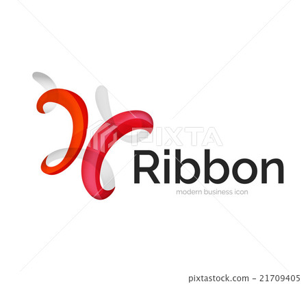 Modern vector ribbon logo Modern vector ribbon logo 21709405