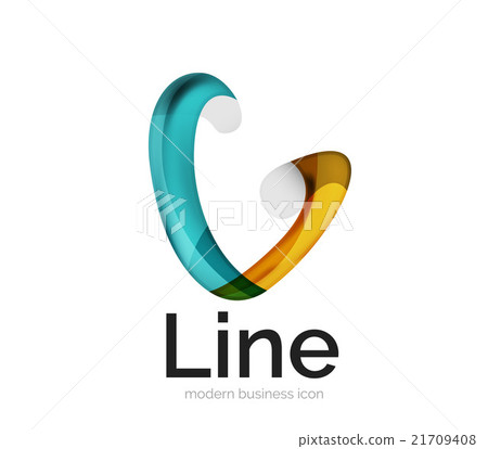 Modern vector ribbon logo 21709408